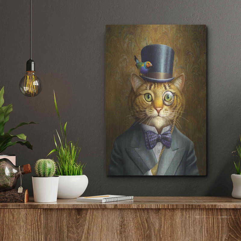 «Fat Cat» par Dan Craig, H 16 po x l 12 po