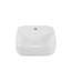 White Finish Ceramic Bathroom Basin - And Functional Modern Countertop Easy To Install Use