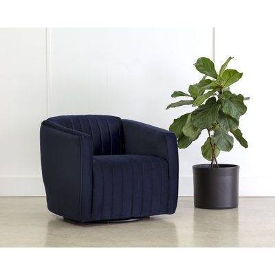 Ogan Upholstered Swivel Accent Chair