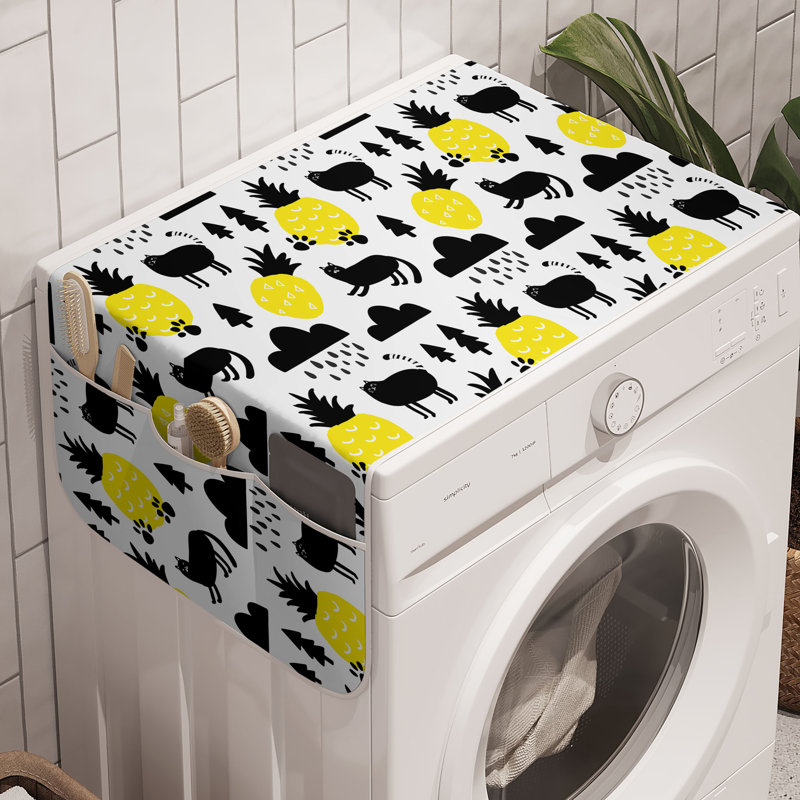 Ensemble de 2 bacs à linge gris anthracite 47 po x 18,5 po East Urban Home Tropical
