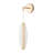 Agnes 23-in Brushed Gold Dimmable LED Wall Sconce