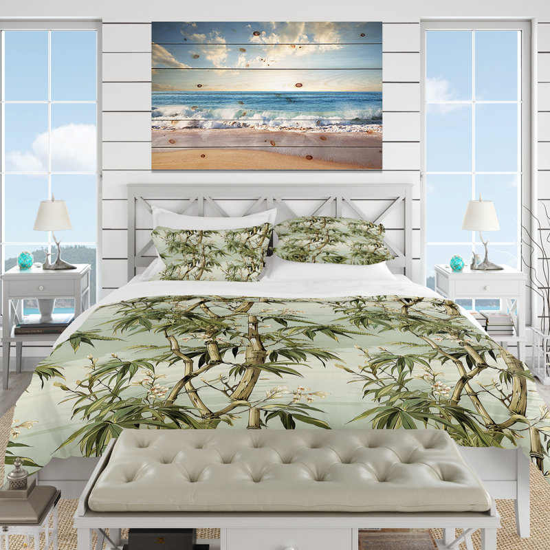 Ensemble de housse de couette Bamboo Elegance, Housse de couette simple + 1 taie décorative stan