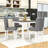 5-Piece Dining Table Set with 4 Chairs