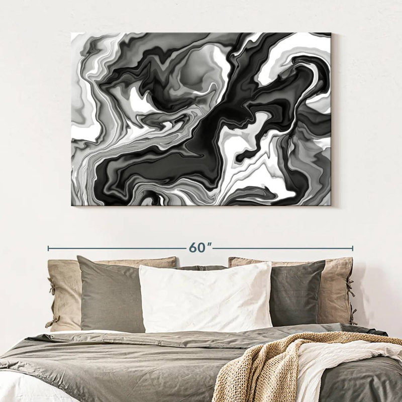 Marbre noir et blanc Avery