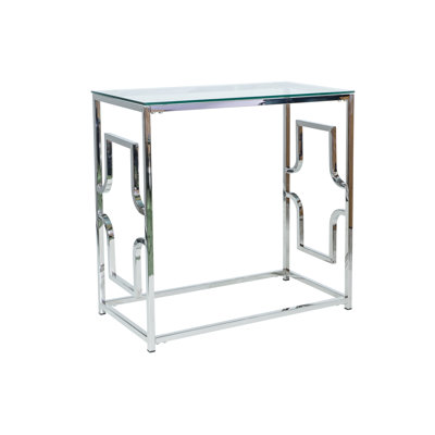 Ransberg 80cm Glass Top Console Table