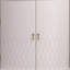 Armoire de coin en bois manufacturé blanc