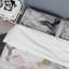 Ensemble de housse de couette blanc et gris captivant en microfibre / polyester Marble II-1834042952