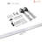 Modern Barn Door 24" x 96" inches Mela 7001 Painted Creamy 6.6FT Silver Rail Track Heavy Hardware Set Solid Panel Interior Doors-97958866