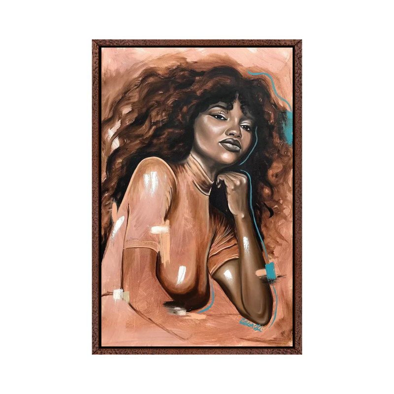 Unspoken Blues by Stina Aleah - Gallery-Wrapped Canvas Giclée on Canvas, 101.6 cm H x 66.04 cm W, Classic Wood Framed