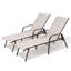 Chaise longue d'extérieur en métal Gland