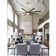 Jamii-Leigh Large Indoor/Covered Outdoor Modern Ceiling Fan with Led Lights and Remote, 6-Speed, Reversible Quiet DC Motor, Timer, 8-ABS-Blade