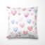 Coussin décoratif French Country - coussin imprimé de petits coeurs roses-125945677