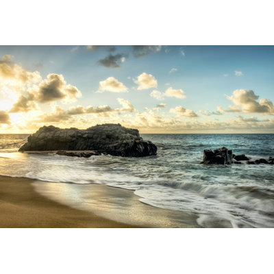 Sunset At Lumahai Beach by Danny Head - Print on Canvas