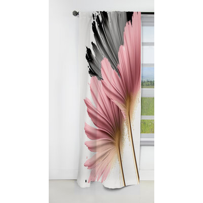Serpa - Gerbera Curtain - Blackout Floral Curtain - 1 Panels