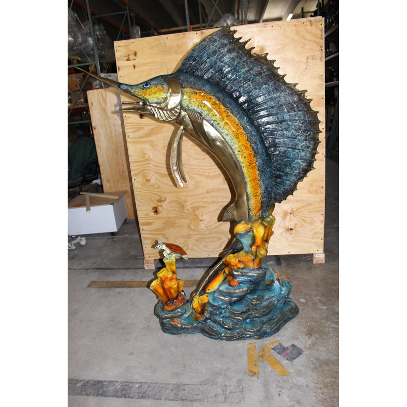 Manervia Sailfish Statue