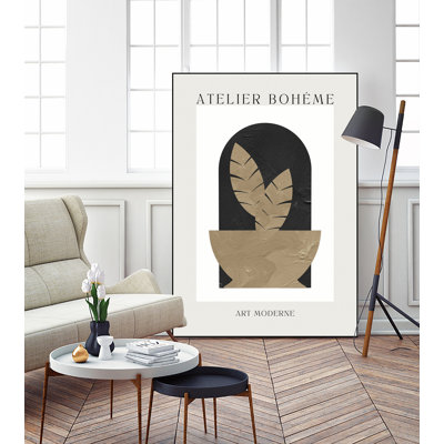 Atelier Bohème Iii, toile encadrée
