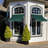 Awntech Charleston Acrylic Fabric Awning with Iron Scroll Arms-111684917-28213203