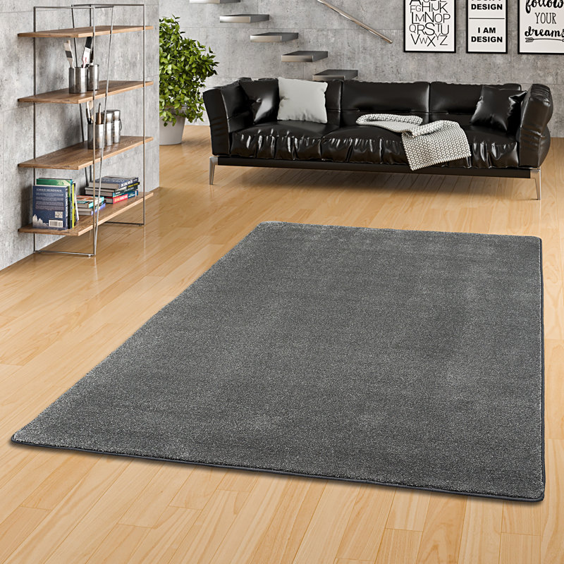 March Solid Colour Area Rug, Runner 80 x 200cm
