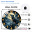 Horloge murale loup