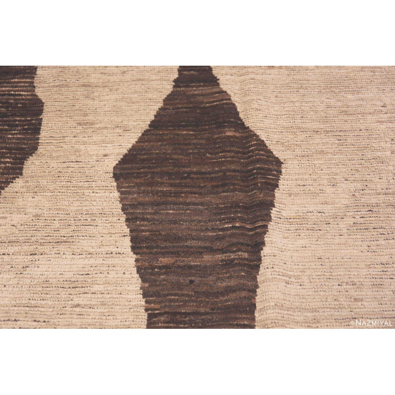 One-of-a-Kind Earthy Tones Modern Central Asian Area Rug