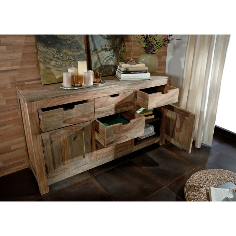 Nature 140cm Solid Wood Sideboard