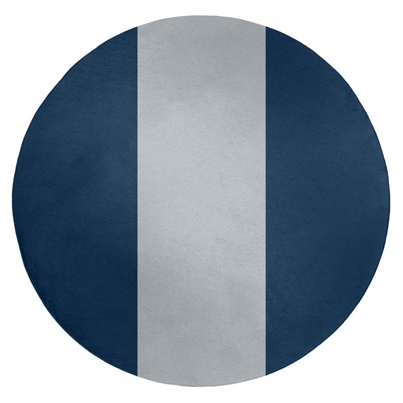 Tapis en poly-rayures de football new england, Rond 5 pi