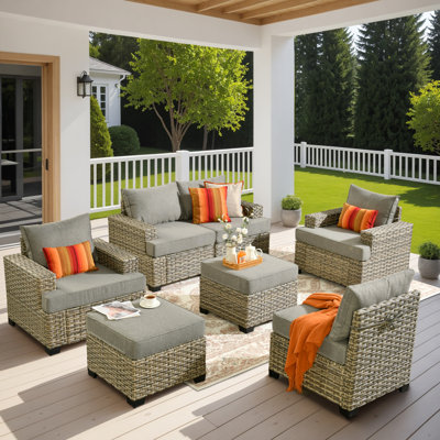 7 Piece Sofa Seating Group With Cushions