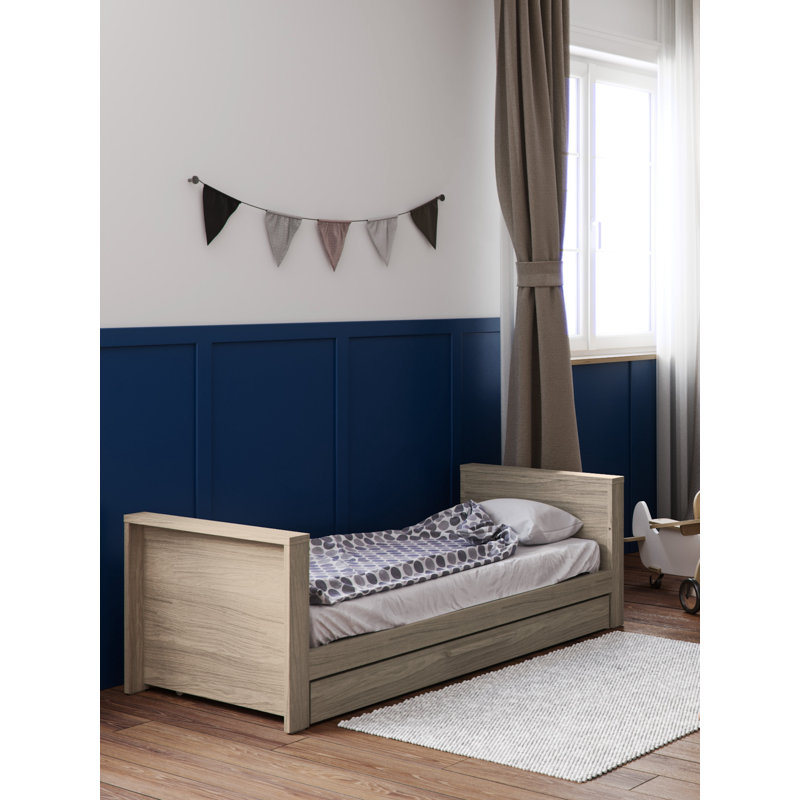 Little Acorns Ellesmere Cot Bed (Exc. Underbed Draw) 140 x 70cm, Grey Ash