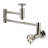 Kingston Brass Wendell Two-Handle 1-Hole Wall Mount Pot Filler Faucet with Knurled Handle-91111253