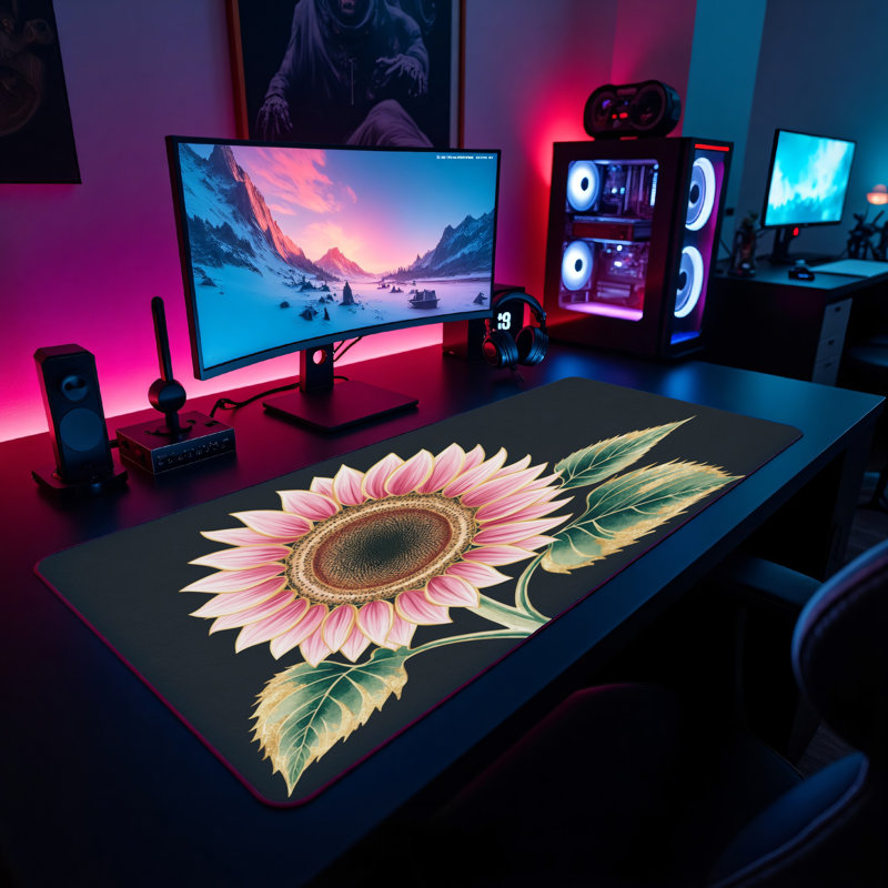 Polyester Desk Pad, 14.4x12.1