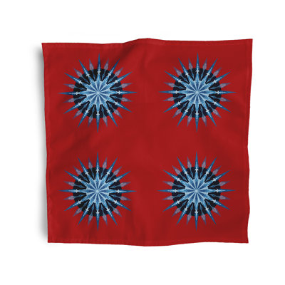 Chessy Polyester Geometric Square Napkin