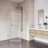 Piedmont 34" W x 34" D x 73" H Hinged Frameless Shower Enclosure with 3/8  Clear Glass-99217135
