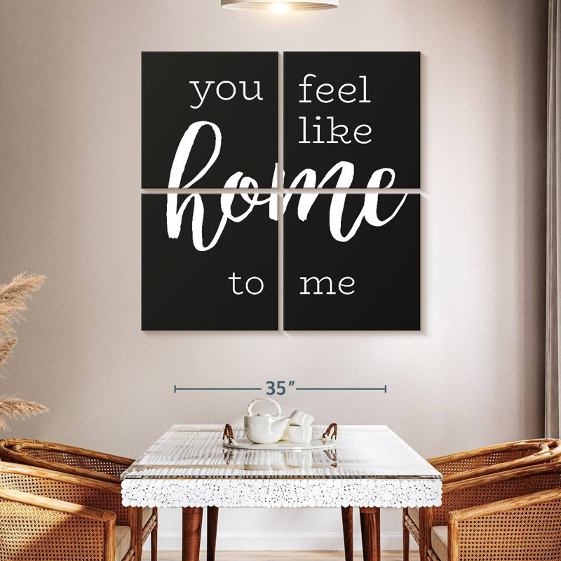 «Love Is Home», typographie, H 45 po x l 45 po