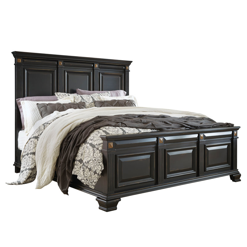 Lit standard en bois massif Gelen, Grand