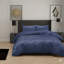 Microfiber Striped Duvet Cover Set with Matching Pillowcases and Stripe Fitted Sheet-117464237-117464245