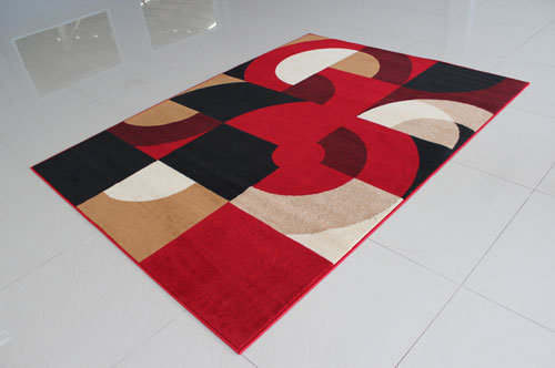 Geometric Indoor Rug, Rectangle 3' x 5'