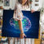 Reproduction d'art abstrait sur toile, "Art", "Brain At The Center Illuminated"-932759491