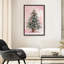 «Rose Christmas Tree with Bows Pastel Holiday Decor», art mural encadré-1166563482-1166563483