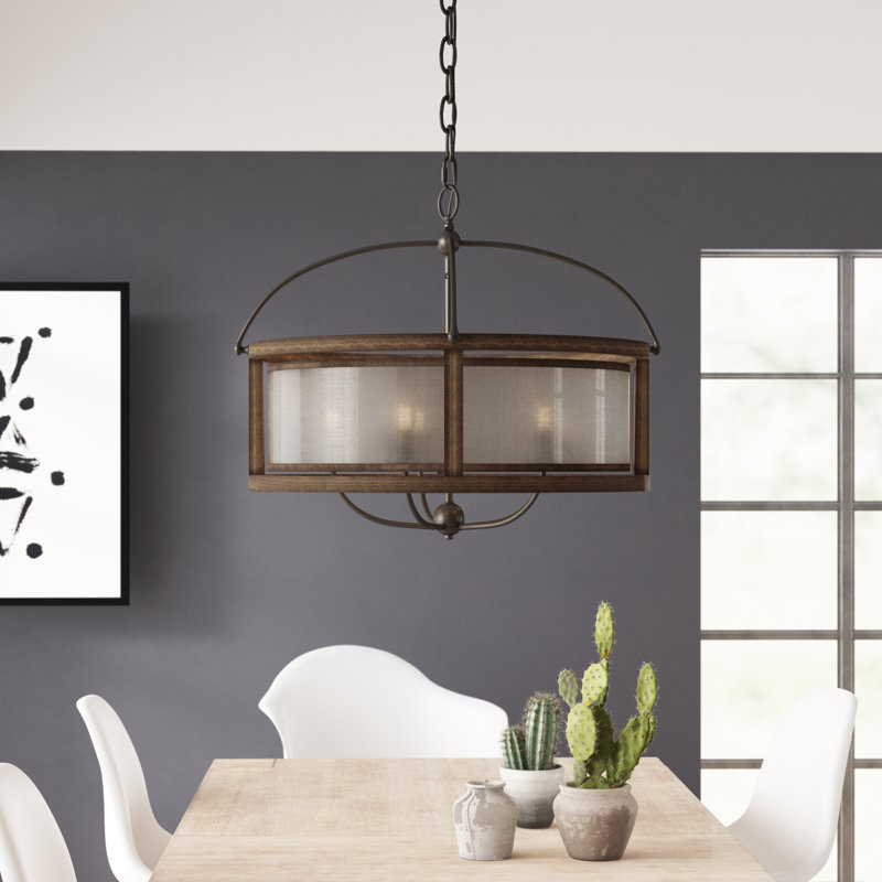 Jaiceyon 5 - Light Dimmable Drum Chandelier