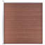 Naman 185.42cm H x 516cm W Brown Composite Fence Panels