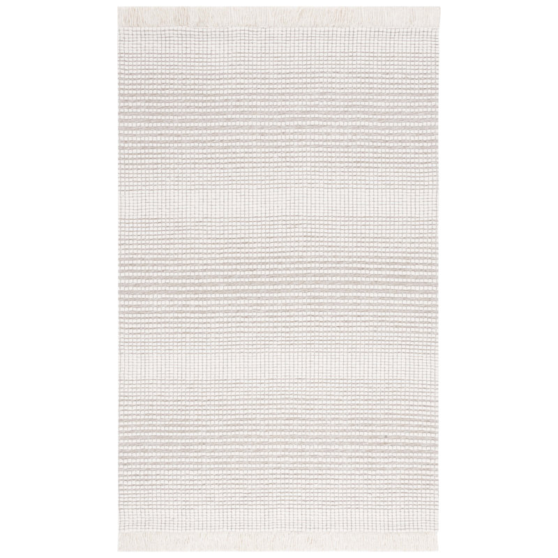 Gavrilin Hand Woven Wool With Cotton Cloth Backing Rug, Rectangle 5' x 8'