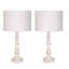 Tomisin 54.Cm White Beside Table Lamp Set