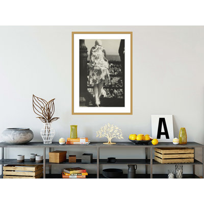 «Coney Island Boardwalk» par Walker Evans - impression giclée encadrée