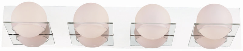 IO 4 - Light Vanity Light, Chrome avec demi-verre opale