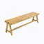 Ensemble de table de pique-nique d'extérieur 3 pièces, ensemble de salle à manger de patio contemporain en bois d'acacia avec bancs - toutes saisons et compact pour balcon, terrasse, camping