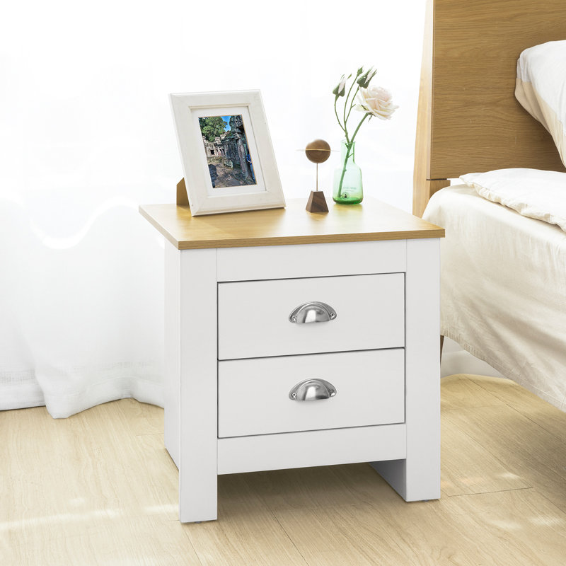 Beaubien 45cm W Manufactured Wood Bedside Table