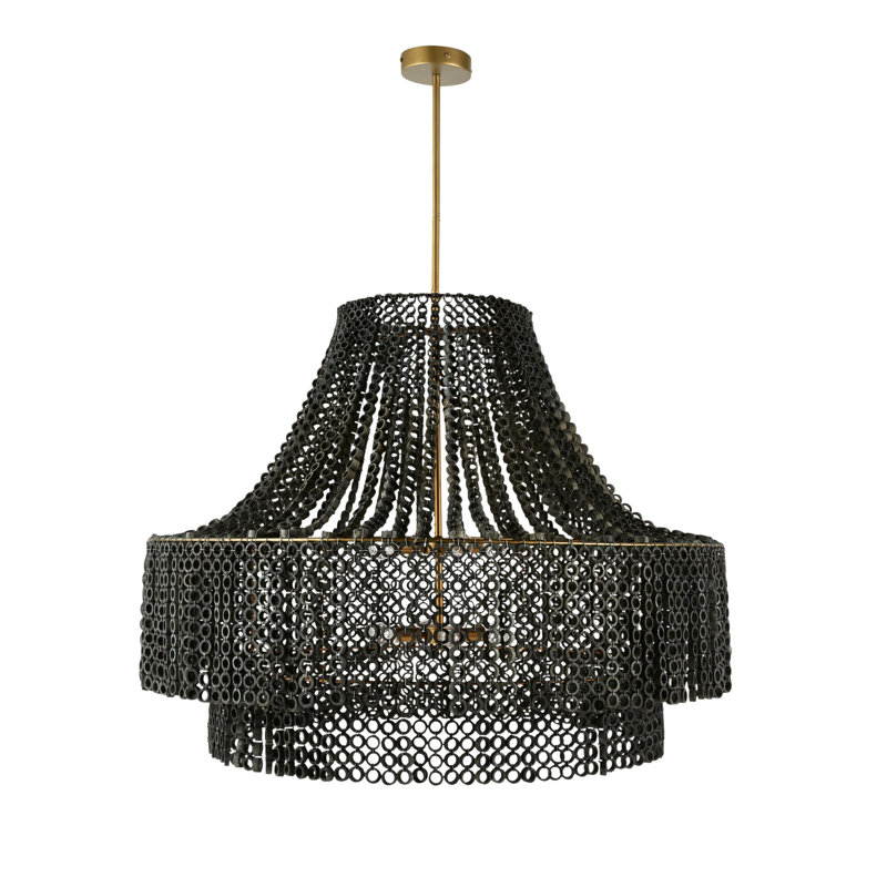 Hannie Large Chandelier, Gray Wash
