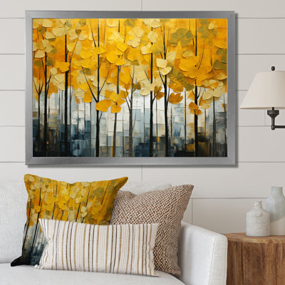 Marjut " Forest Yellow Wood Collage I "