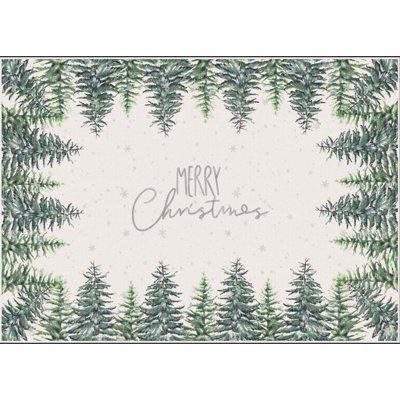 Tapis d'intérieur lavable Christmas Tree