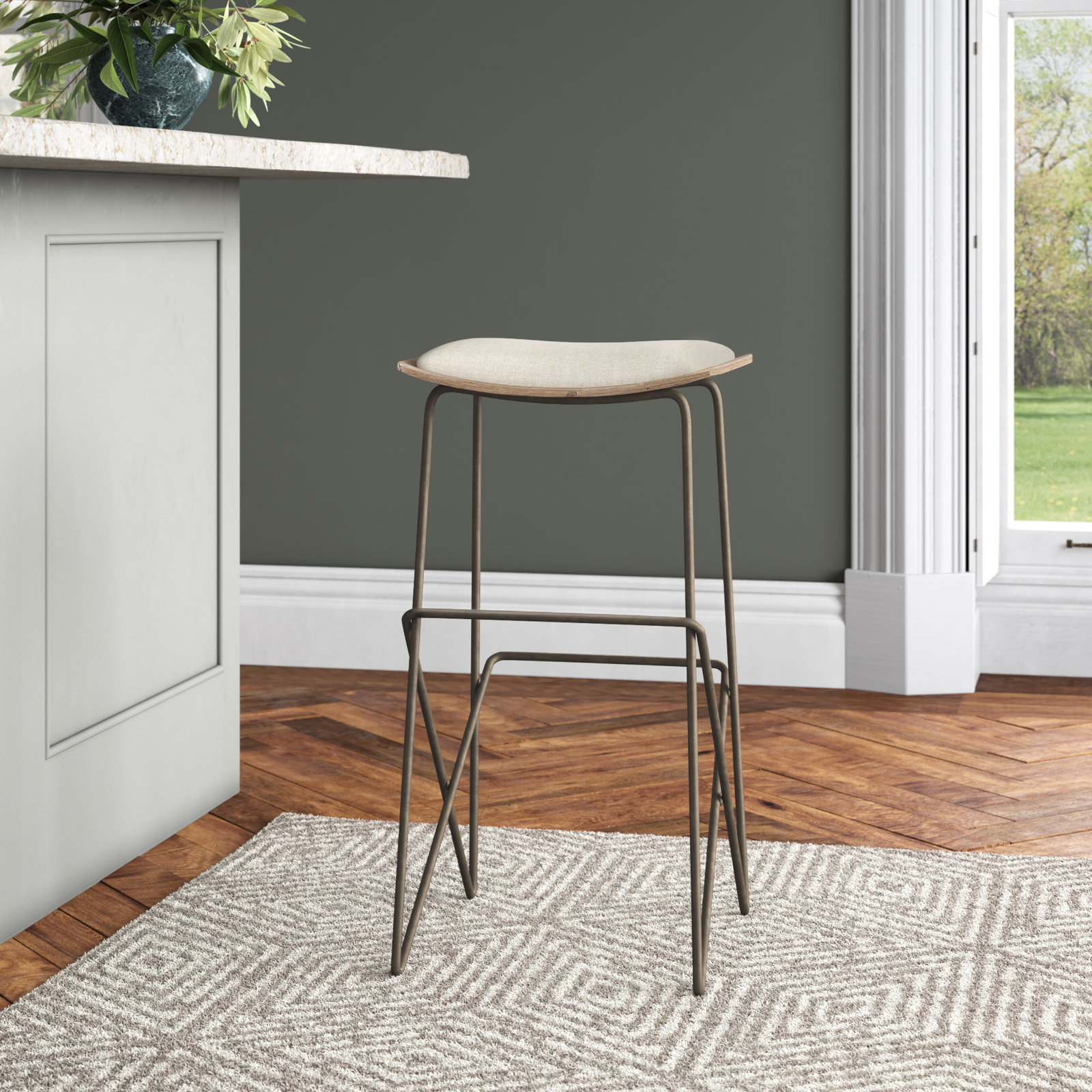 Deux Bar Stool, Bar Stool (28" Seat Height)